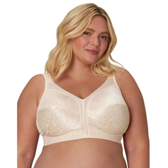 Playtex 18 Hour Bra 40G Cream Ultimate Shoulder Comfort Wirefree Wide Strap 4693 - Picture 1 of 9